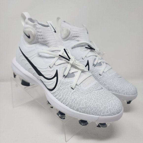 Nike Other - Nike Alpha Huarache Mens 10 White Grey NXT MCS Baseball Cleats Molded Swoosh